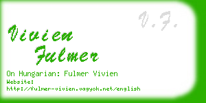 vivien fulmer business card